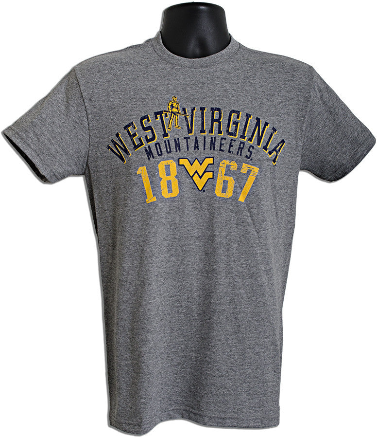 T-Shirt - WVU Mountaineers 1867 GRAPHITE HEATHER