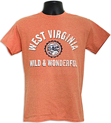 T-Shirt West Virginia Collegiate SUNSET