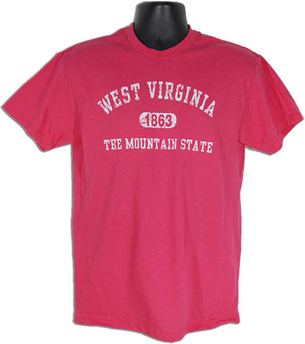 T-Shirt West VA Distressed HELICONIA