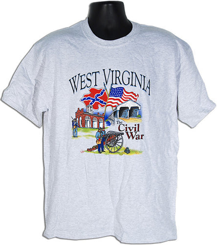 T-Shirt West Virginia Civil War Ash