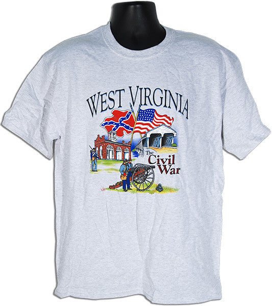 T-Shirt West Virginia Civil War Ash