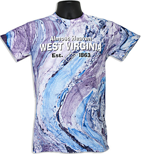 Marble T-Shirt West Virginia Purple