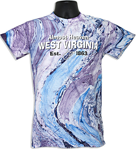 Marble T-Shirt West Virginia Purple
