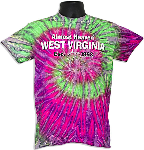 Tie Dye T - West Virginia Watermelon