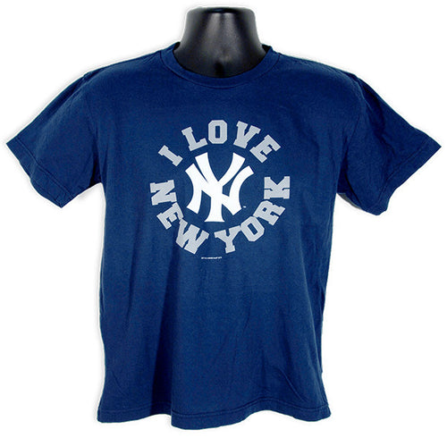 T-Shirt 100% Yankees I Love NYY Navy