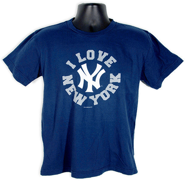 T-Shirt 100% Yankees I Love NYY Navy