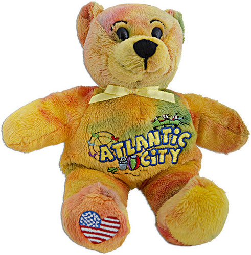 Plush Bear Beanie Atlantic City MuLightiColor Souvenir