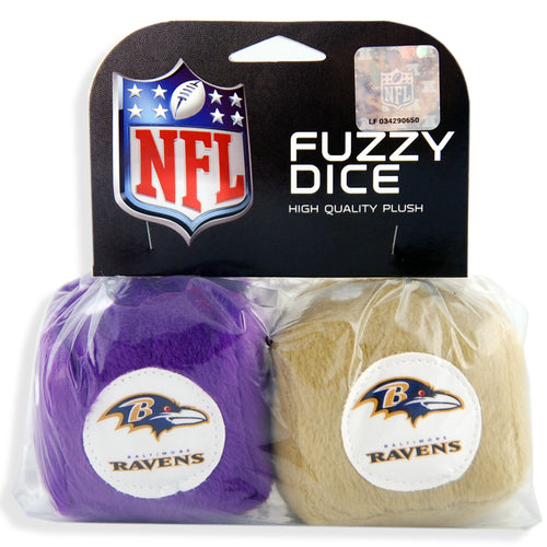 Fuzzy Dice Baltimore Ravens Souvenir