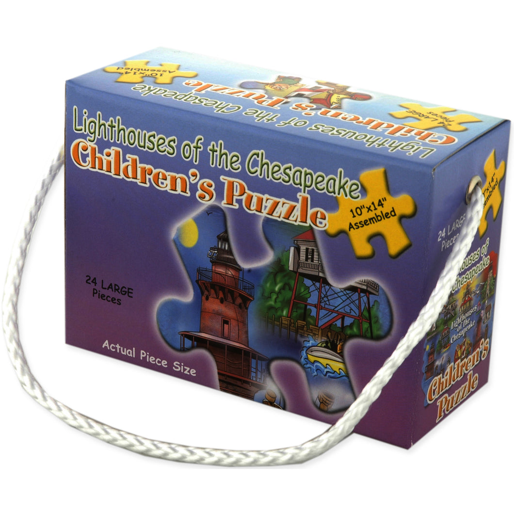 Kids Puzzle 24 pc Lighthouses of the Chesapeake Souvenir