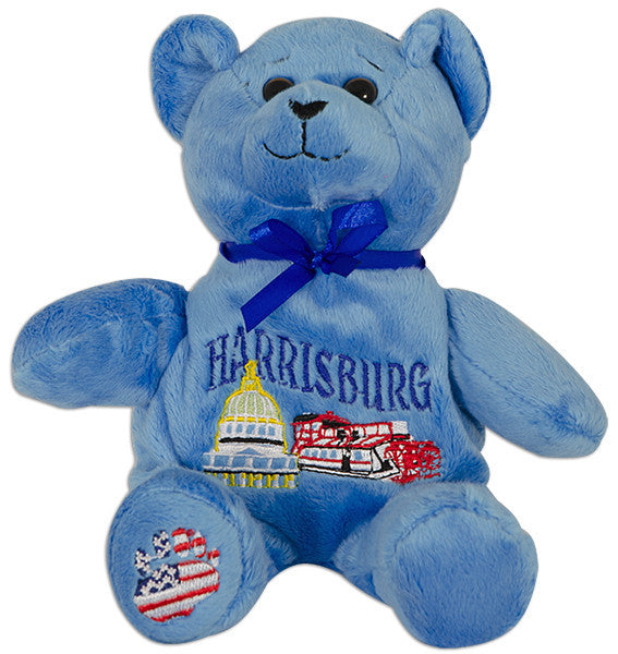 Plush Bear Beanie Harrisburg BLUE Souvenir