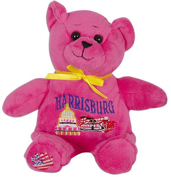 Plush Bear Beanie Harrisburg PINK Souvenir