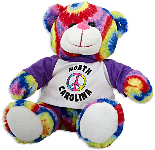 Plush Bear Peace Pal North Carolina Souvenir