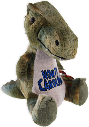 Plush T-Rex Beanie North Carolina Souvenir