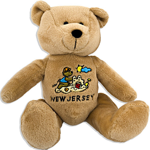 Plush Bear New Jersey Beach Design Souvenir