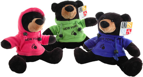 Plush Bear with Polar Fleece New York  Souvenir