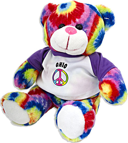 Plush Bear Peace Pal Ohio Souvenir