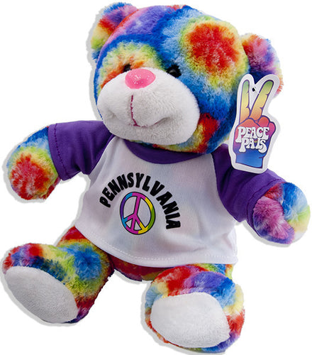 Plush Bear Peace Pal Pennsylvania Souvenir