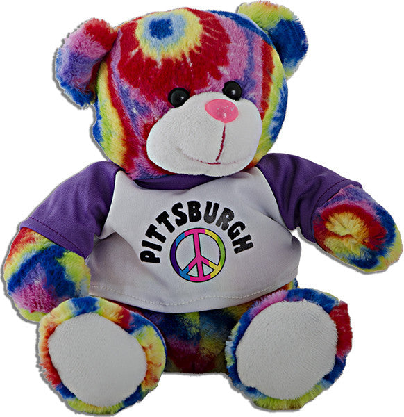 Plush Bear Peace Pal Pittsburgh Souvenir