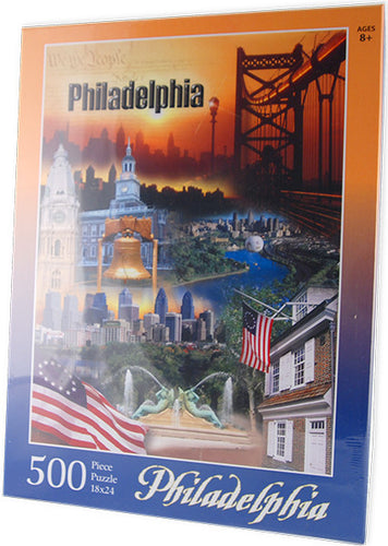 Puzzle 500 Pc Philadelphia Souvenir