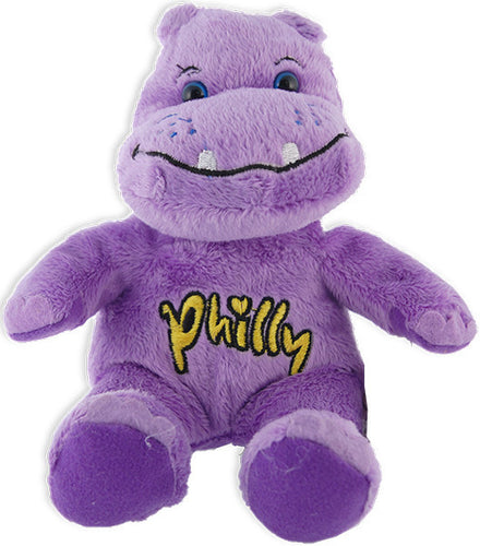 Plush Hippo Beanie Philadelphia Souvie Purple Souvenir