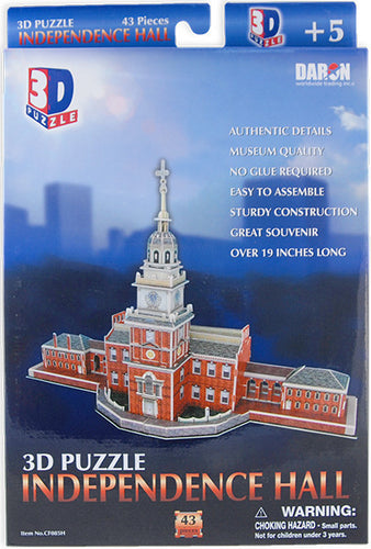 3D Puzzle 56 pcs Independence Hall Souvenir