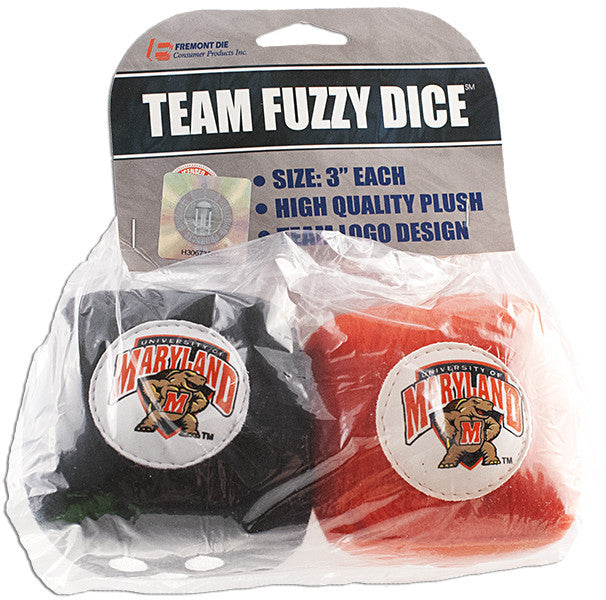 Fuzzy Dice University of Maryland Terps Souvenir