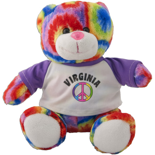 Plush Bear Peace Pal Virginia Souvenir