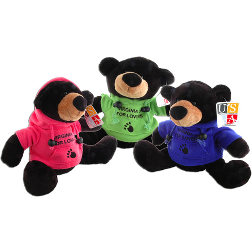 Plush Bear with Polar Fleece Virginia is for Lovers Souvenir