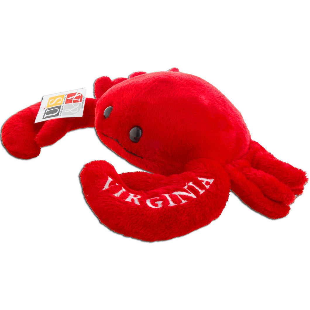 Plush Crab Large RED Virginia Souvenir