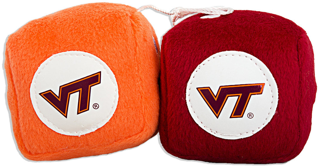 Fuzzy Dice Virginia Tech Hokies Souvenir