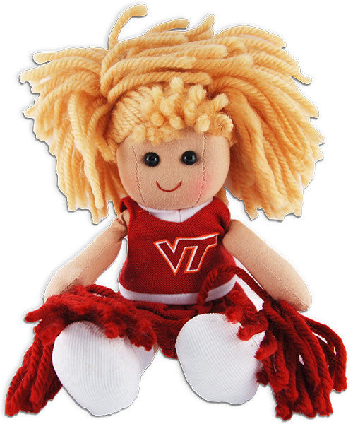 Plush Cheerleader Doll Virginia Tech Souvenir