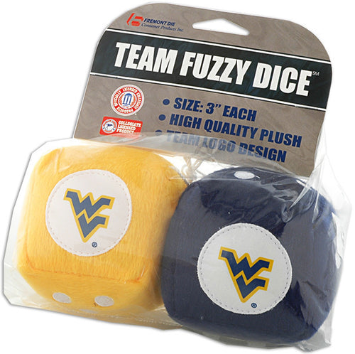 Fuzzy Dice West Virginia University Souvenir