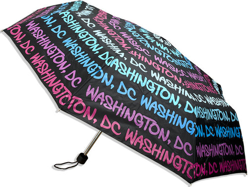 Umbrella Washington DC Black Blue Purple Souvenir