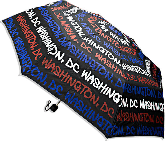 Umbrella Washington DC Black Patriotic Souvenir