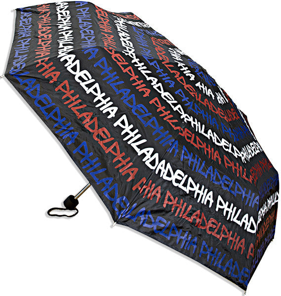 Umbrella Philadelphia Black Patriotic Souvenir