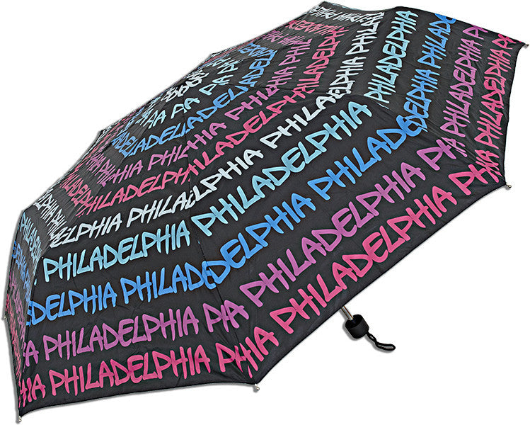 Umbrella Philadelphia Black Blue Purple Souvenir