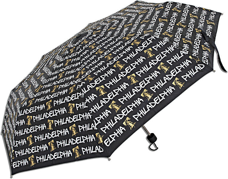 Umbrella Philadelphia Black with Bell Souvenir