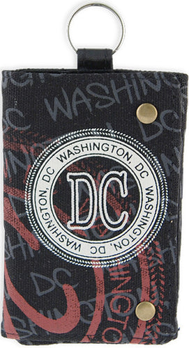 Wallet Washington DC Stamp Black  Souvenir