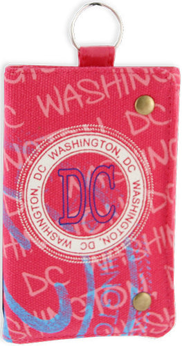 Wallet Washington DC Stamp Fuschia Souvenir