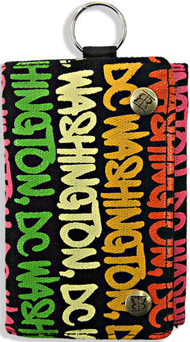Wallet Washington DC Black Rainbow Souvenir