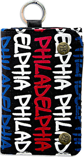 Wallet Philadelphia Black Patriotic Souvenir
