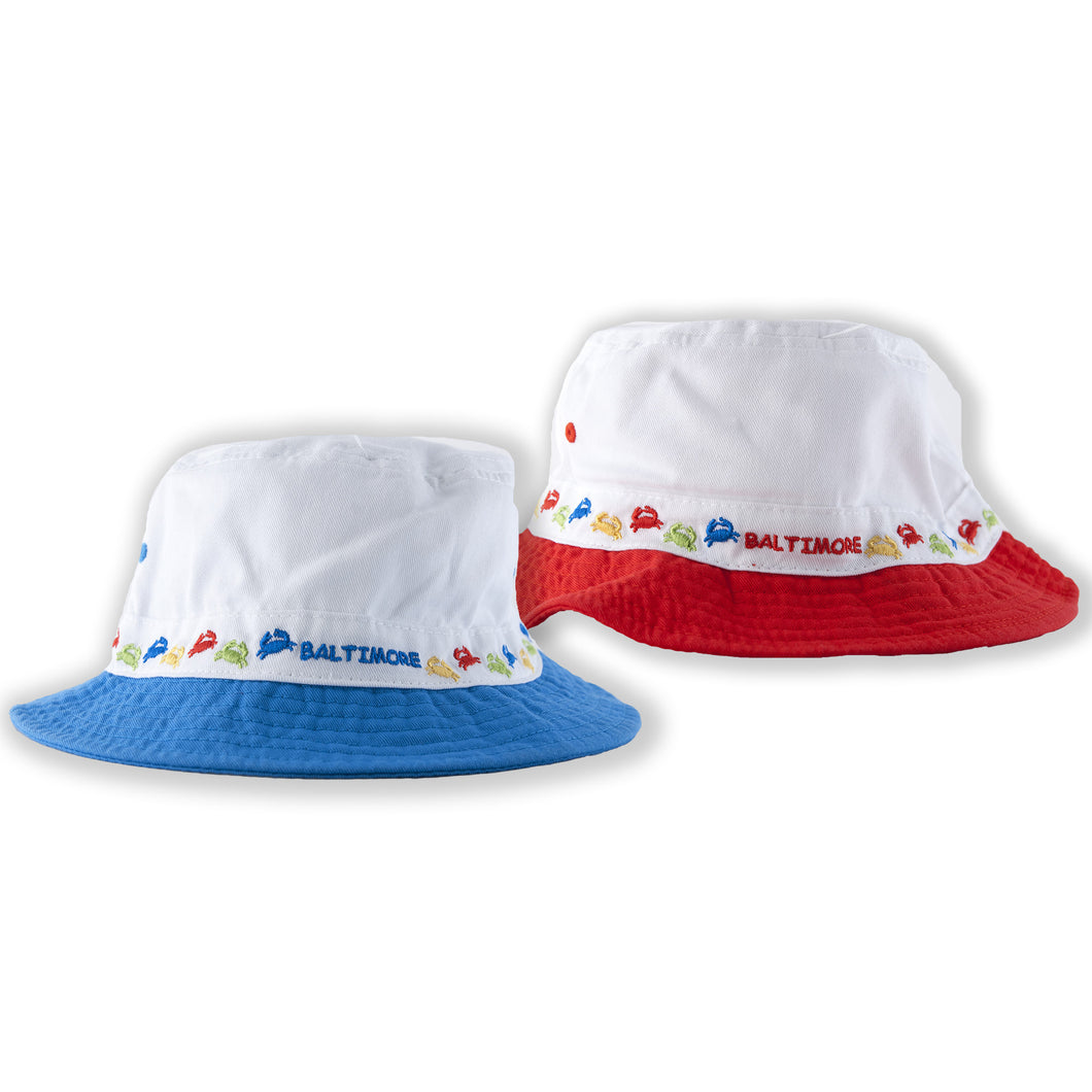 Youth Bucket with Multicolor - Crab Wrap Baltimore