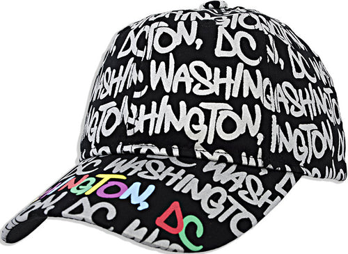 Kids Cap - Washington DC NEON Black
