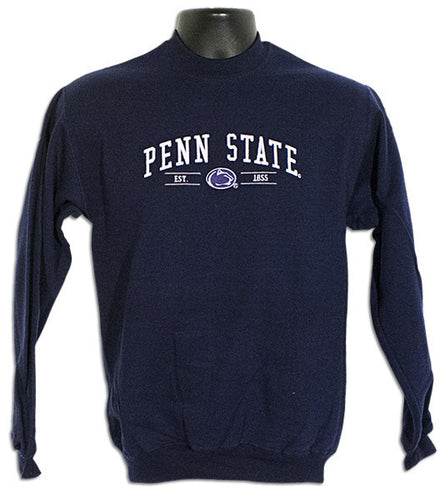 Youth Crew Sweatshirt - Penn State Embroidered Fluid NAVY