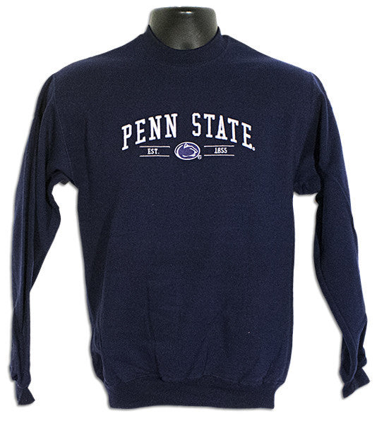 Youth Crew Sweatshirt - Penn State Embroidered Fluid NAVY