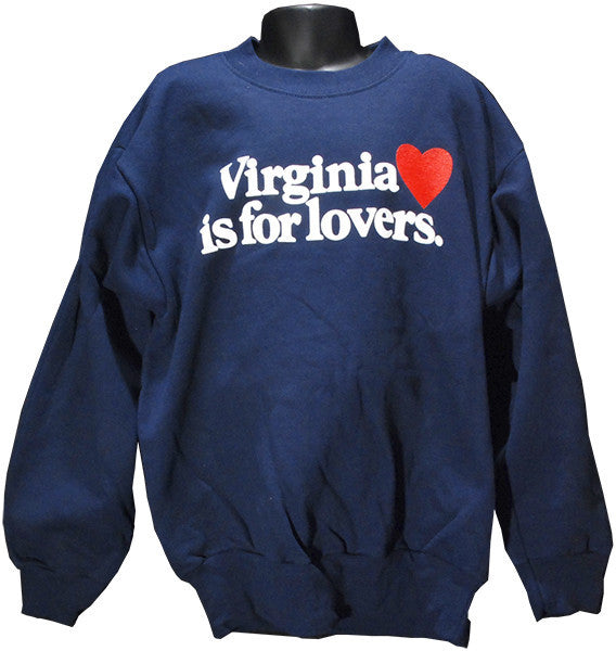 Youth sweatshirt Virginia is for Lovers Navy