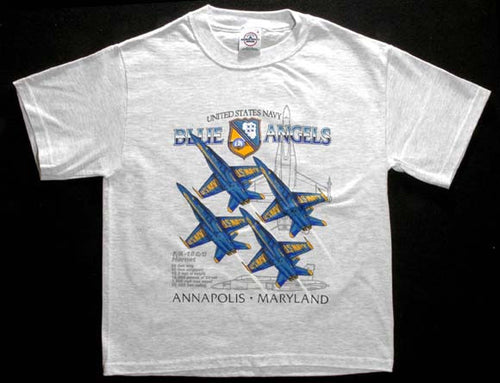 YTAM04A Youth T Blue Angels Annapolis ASH