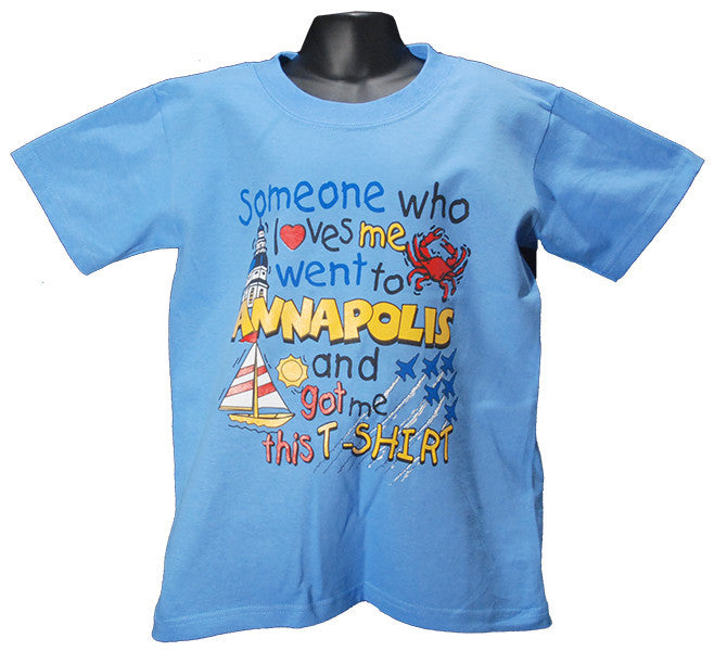 YTAM11B Youth T Annapolis Someone Loves Me Carolina Blue