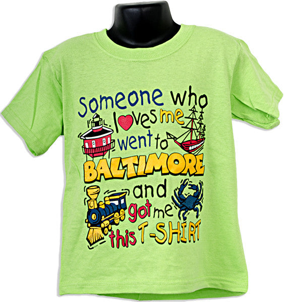 YTBM09L Youth T Someone Loves Me Baltimore Lime