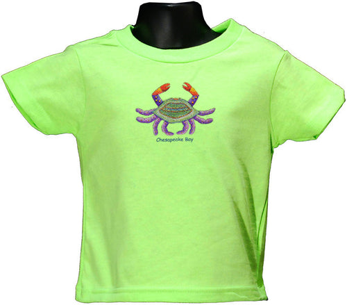 YTCB04L Youth T Caviar Crab Chesapeake Bay LIME